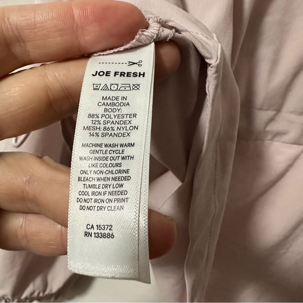 Joe Fresh Soft Pink Activewear Top - Picture 6 of 10